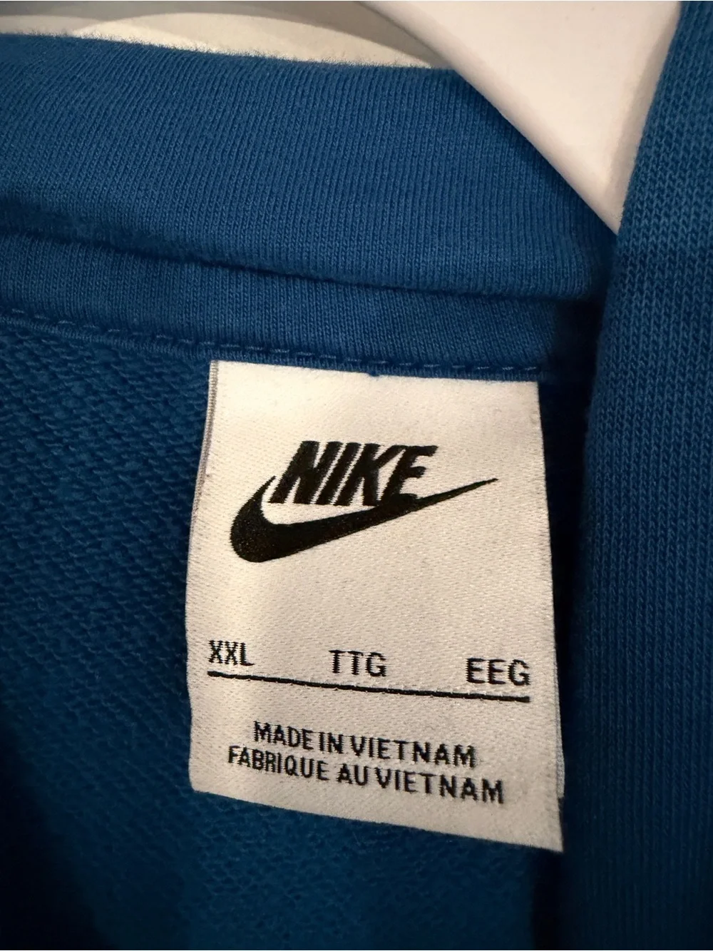Nike Teal Blue Pullover Hoodie with Small Logo